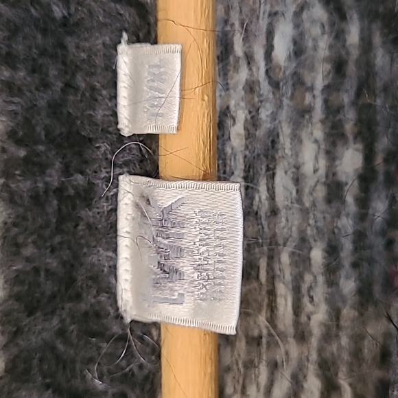 Grey and Purple Twik Wool Sweater - Picture 4 of 5